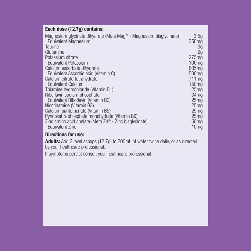Metagenics MetaRelax Raspberry 241g powder