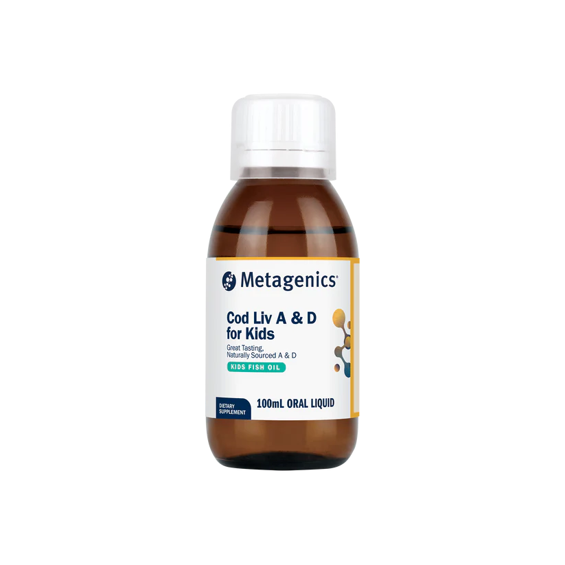 Metagenics Cod Liv A & D for Kids 100mL oral liquid