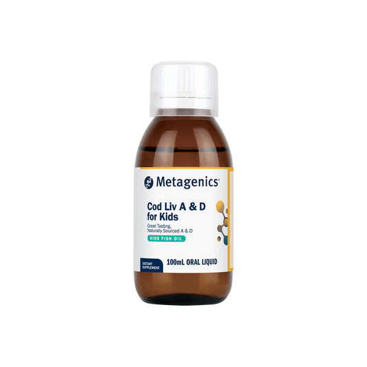 Metagenics Cod Liv A & D for Kids 100mL oral liquid