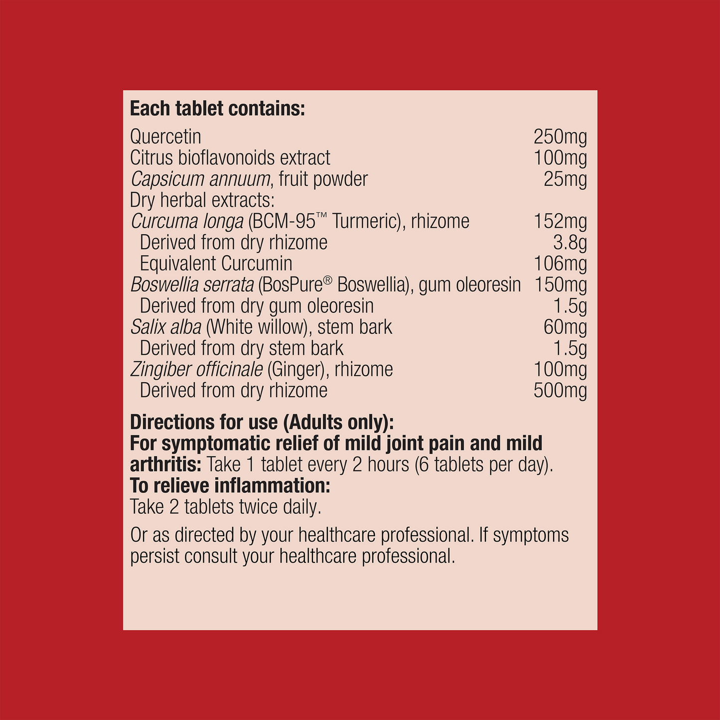Metagenics Joint Intensive Care (Formerly Inflavonoid Intensive Care) 60 tablets