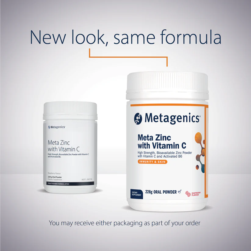 Metagenics Meta Zinc with Vitamin C Raspberry flavour 228g oral powder