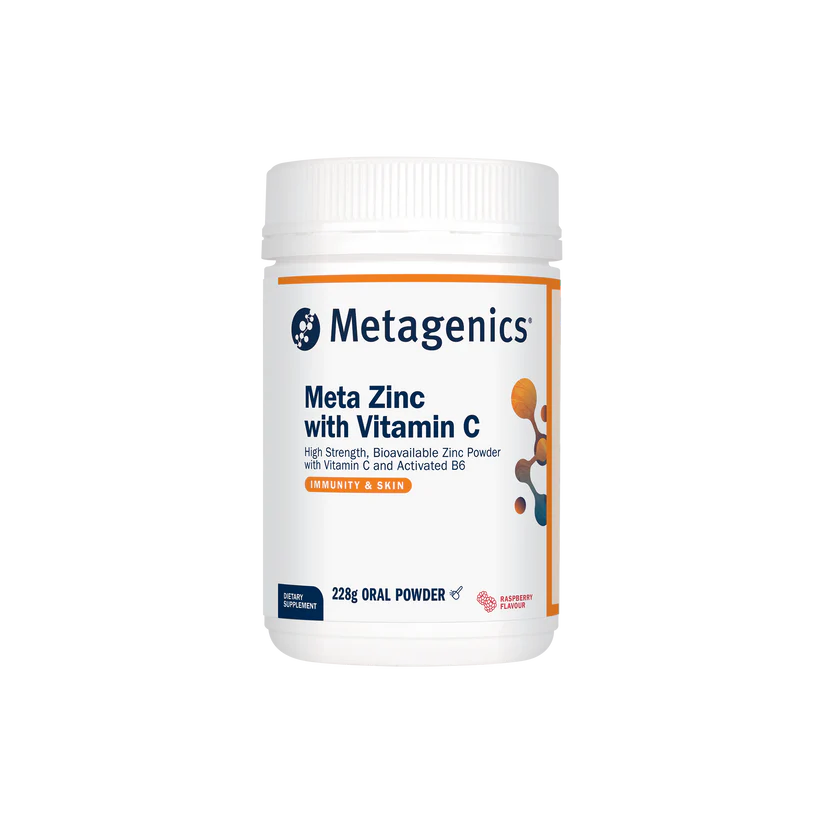 Metagenics Meta Zinc with Vitamin C Raspberry flavour 228g oral powder