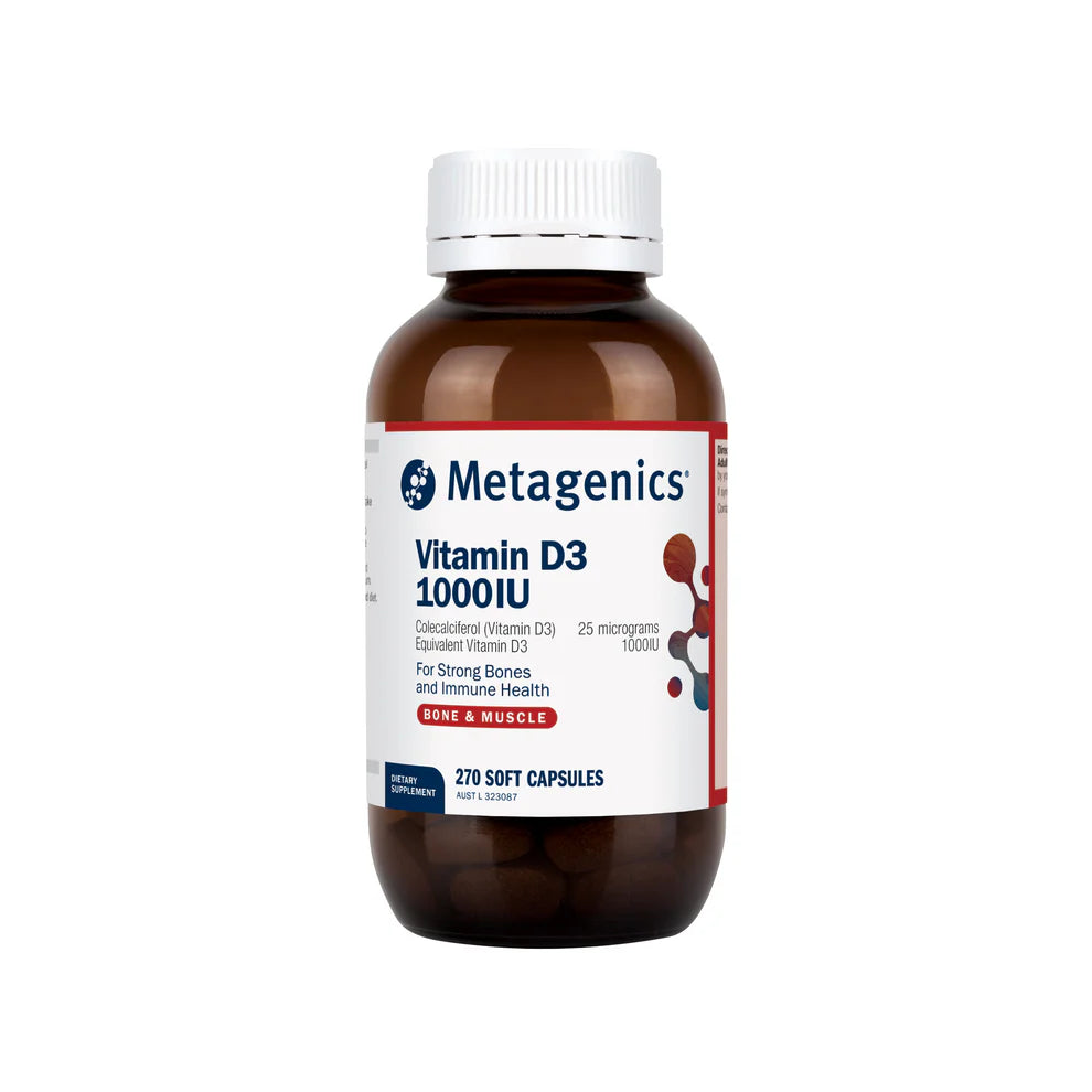 Metagenics Vitamin D3 1000IU 270 capsules
