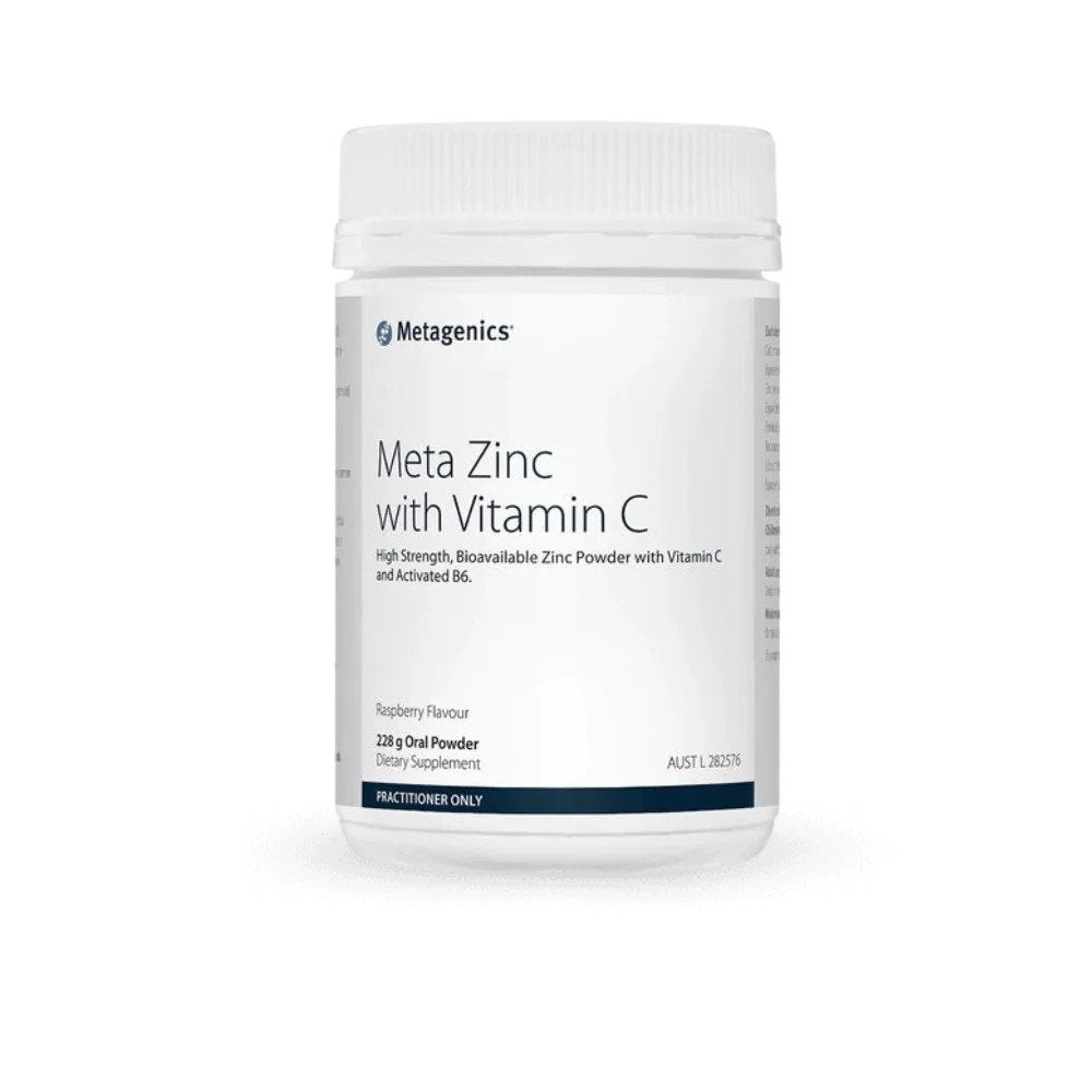 Metagenics Meta Zinc with Vitamin C Raspberry flavour 228g oral powder