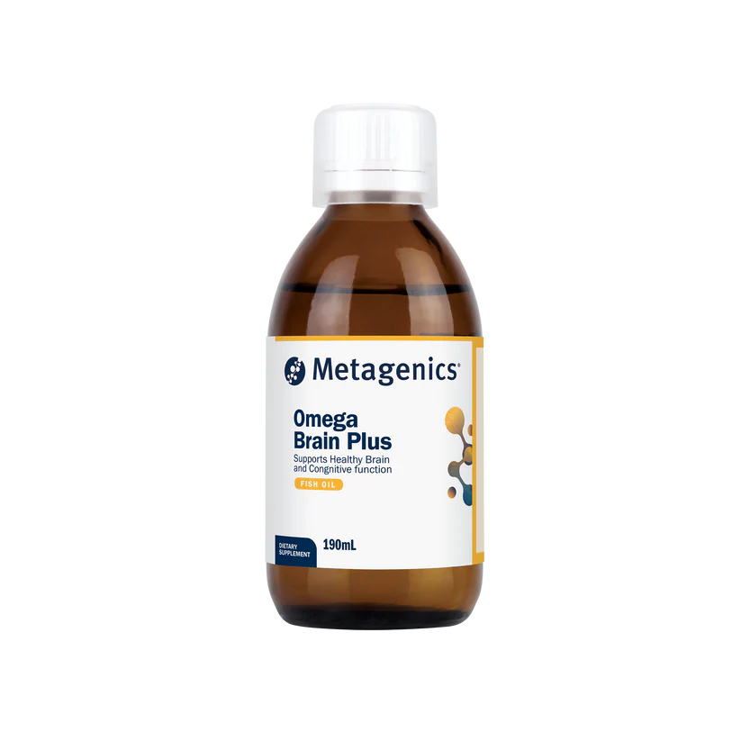 Metagenics Omega Brain Plus Peppermint flavour 190mL oral liquid
