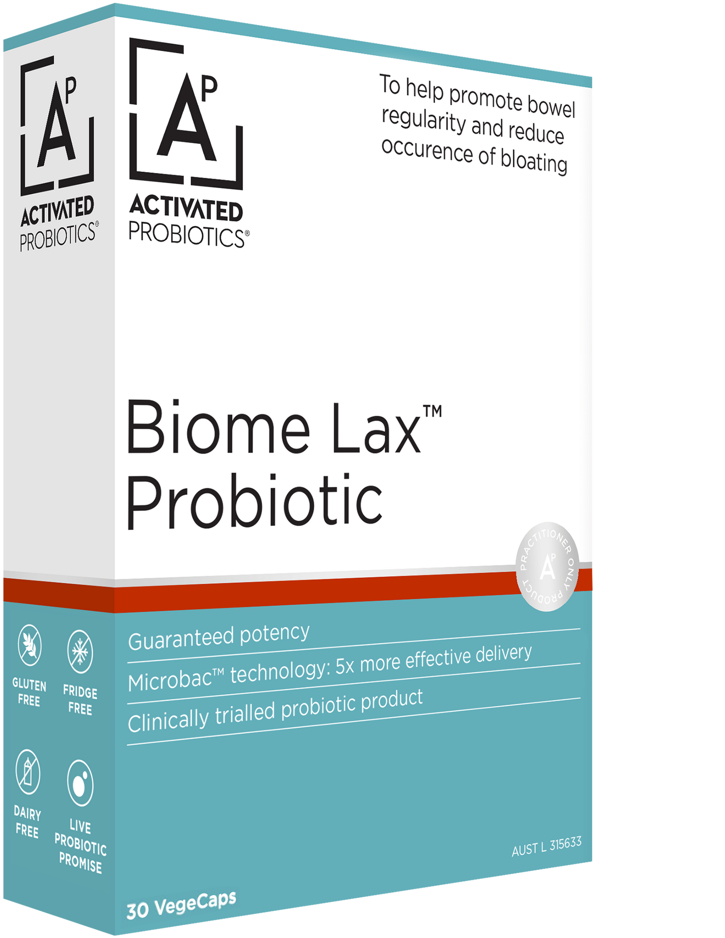 Activated Probiotics Biome Lax 30 Capsules