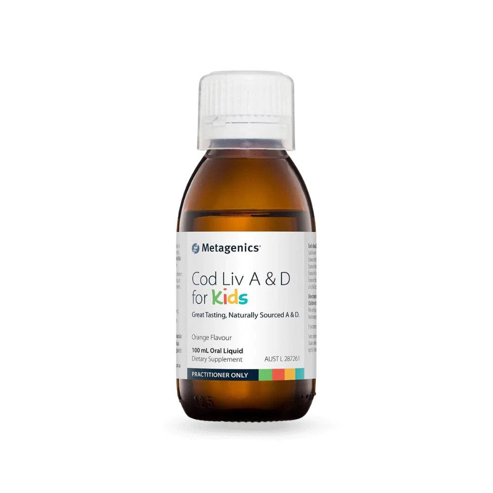 Metagenics Cod Liv A & D for Kids 100mL oral liquid