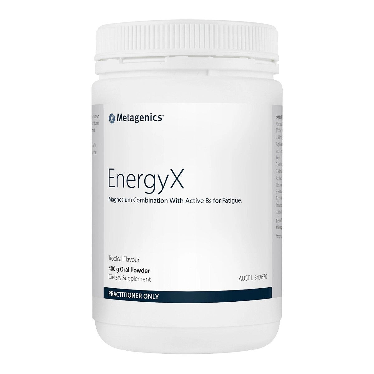 Metagenics EnergyX Tropical Flavour 400g Oral Powder