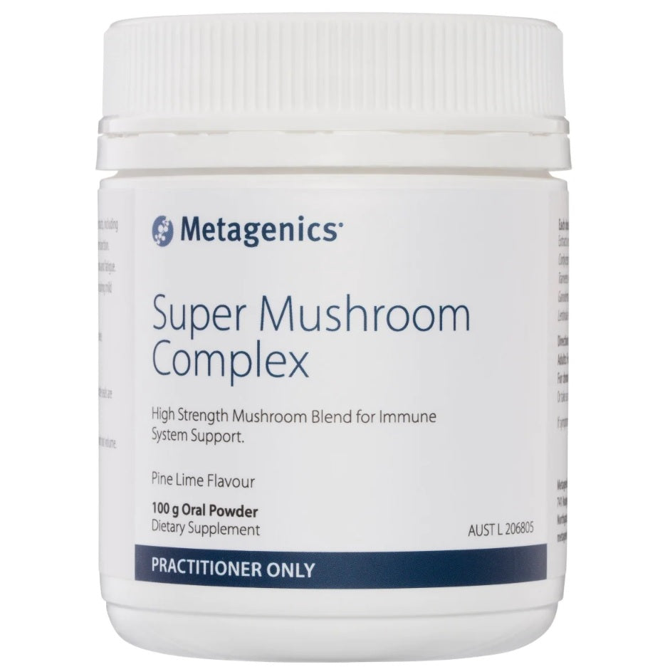 Metagenics Super Mushroom Complex Pine Lime flavour 100g oral powder