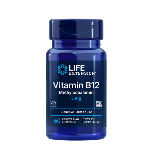 Life Extension Vitamin B12 Methylcobalamin 5mg 60 Lozenges